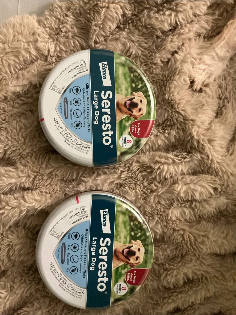 Seresto Large Dog Flea & Tick Collar-Set of 2 New